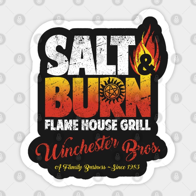 Salt And Burn Sticker by TrulyMadlyGeekly